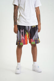 NYC “Skyline” Mesh Shorts