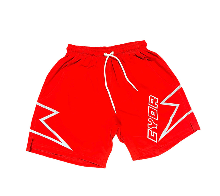 "Flaming Red" Volt Reflective Shorts